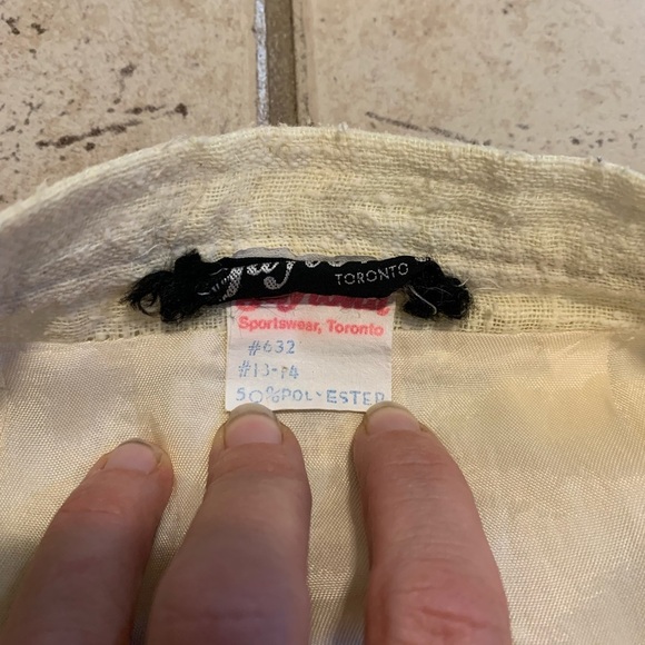 Vintage Gaytown Sportswear Toronto Linen/Polyester Skirt - Cream Size Medium - Picture 3 of 8